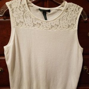 Ralph Lauren Lace Sweater Top